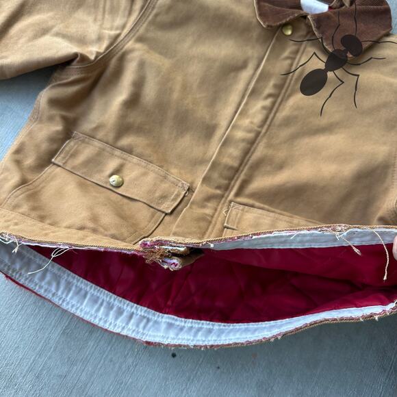 Vintage Y2K Carhartt brown cropped Detroit style work wear jacket - Picture 9 of 9